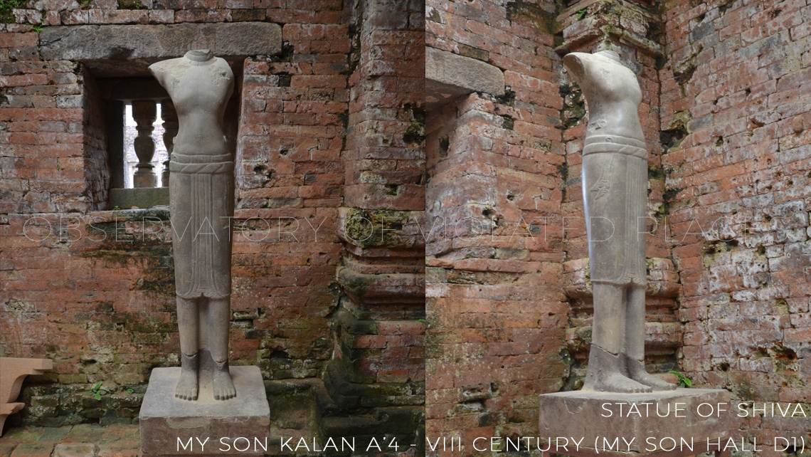 SHIVA - Statue of Shiva, My Son Kalan A’4 - VIII century (My Son Hall D1)