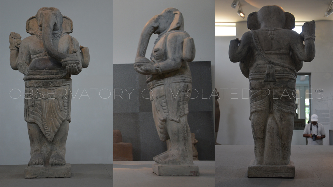 STANDING GANESH - My Son E1 style, late 7th century (Quang Nam - Museum of Cham Sculpture - Danang, Vietnam)