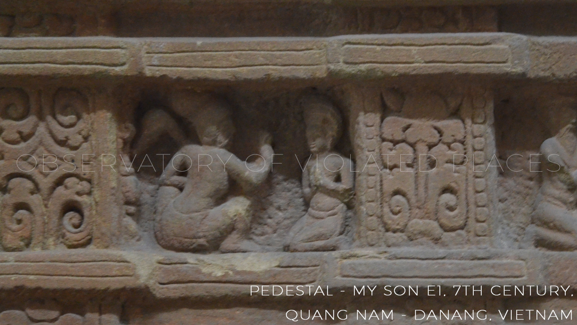 PEDESTAL - My Son E1, 7th century, (Quang Nam - Museum of Cham Sculpture - Danang, Vietnam)